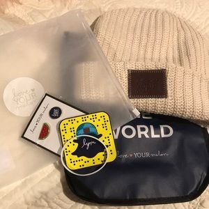 Love your melon hat (brand new, never worn!)